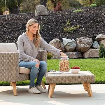 Stylish Airtight 1-Gallon Glass Canisters Set for Kitchen