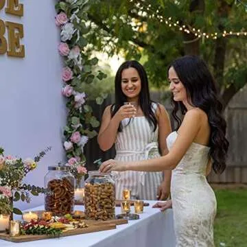 Stylish Airtight 1-Gallon Glass Canisters Set for Kitchen