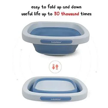 Babyhood Portable Collapsible Wash Basin for Any Parent