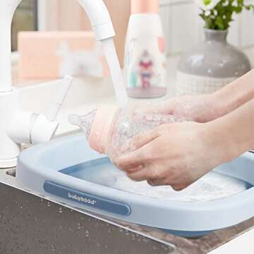Babyhood Portable Collapsible Wash Basin for Any Parent