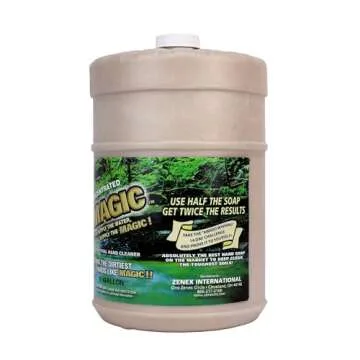 Zenex Magic Hand Soap - Industrial Hand Cleaner for Auto Mechanics | Shop Soap | Walnut Shell Scrubbers to Remove Grease, Oil, Ink & Paint | Moisturizing Ingredients | 1 gallon (1 Pack)