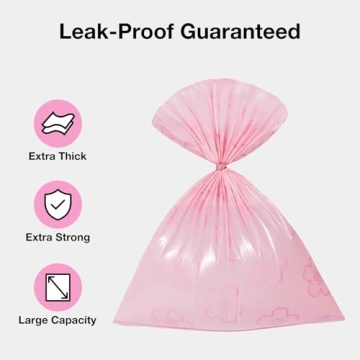 VETRESKA Cherry Blossom Scented Poop Bags, Leak Proof, 300 Bags