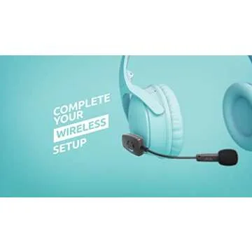 Antlion Audio ModMic Wireless Attachable Boom Microphone for Headphones - Compatible with PC, Mac, Linux, PS4, Any USB A Type