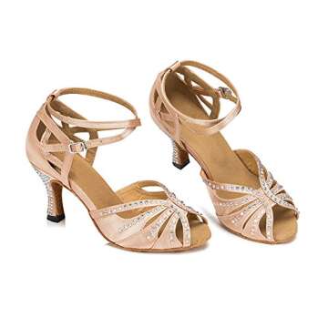 Rhinestone Ballroom Dance Shoes for Elegant Performances