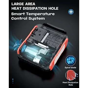 BRPOM Car Jump Starter with Air Compressor, 150PSI 6000A Peak 24000mah (Up to All Gas or 8.0L Diesel Engine, 50 Times) Portable Jump Starter 12V Auto Battery Jump Pack QC 3.0 with 160W DC Out