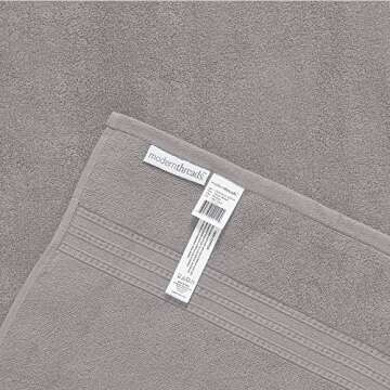 Luxurious Modern Threads 6-Piece Towel Set in Grey