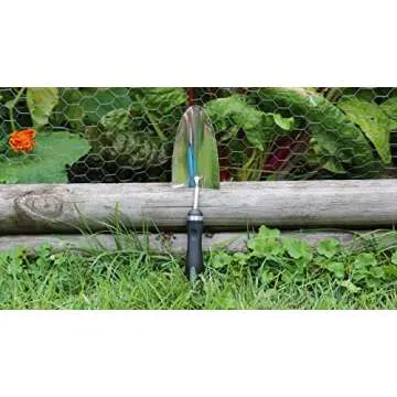 Edward Tools Bend-Proof Garden Trowel - Heavy Duty Polished Stainless Steel - Rust Resistant Oversized Garden Hand Shovel for Quicker Work - Digs Through Rocky/Heavy soils - Comfort Grip (1)