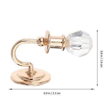 Beaupretty 2PCS Dollhouse Chandelier Miniature Dollhouse Lights 1: 12 Miniature Wall Sconce for DIY ...
