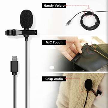 Lavalier Microphone for iPhone - Clip-On Audio Solution