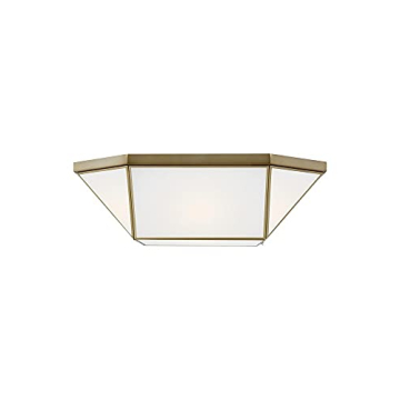 Generation Lighting 7679454-848 Morrison - 4 Light Flush Mount in Satin Brass - Modern Elegance for ...