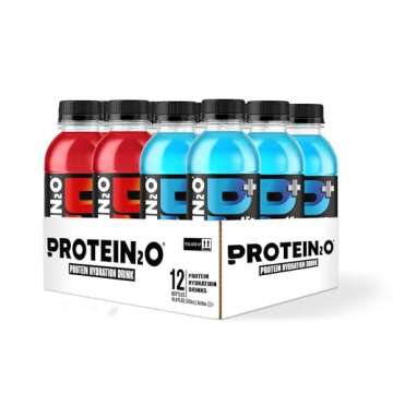 Protein2o 15g Whey Protein Infused Water Plus Energy, Variety Pack, 16.9 oz Bottle (12 Count)