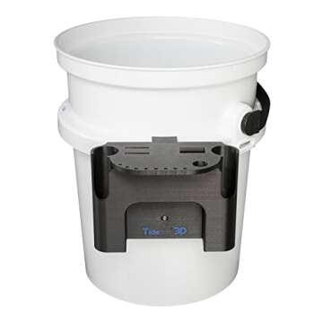 Tideline3D Fishing Rod Holder Compatible with YETI LoadOut Bucket (Black)