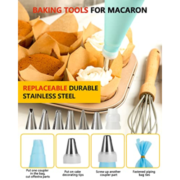 Macaron Silicone Baking Mats Set - Reusable & Nonstick