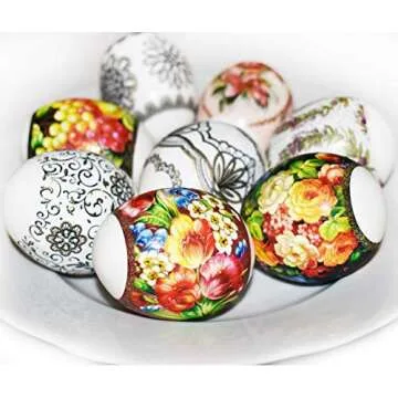 Diximus Pack 5 Thermo Heat Shrink Sleeves - Easter Egg Decorating Kit - Ukrainian Pysanky Supplies - Decorative Easter Egg Wraps - Easter Decoration Wraps Pysanka Pysanky - for 35 Easter Eggs