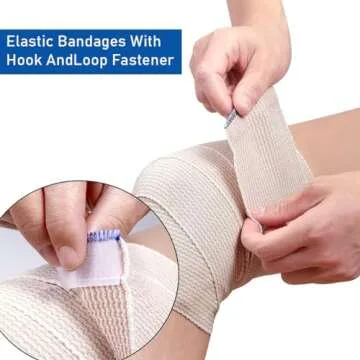 Elastic Bandage Wraps for Easy Compression & Support