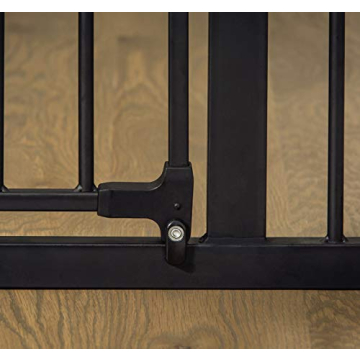 Regalo Deluxe Safety Gate 74.5" W x 28" H in Black
