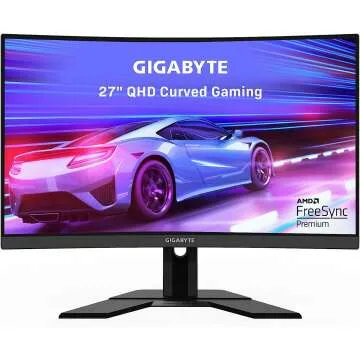 GIGABYTE G27QC 27" 165Hz Gaming Monitor Details