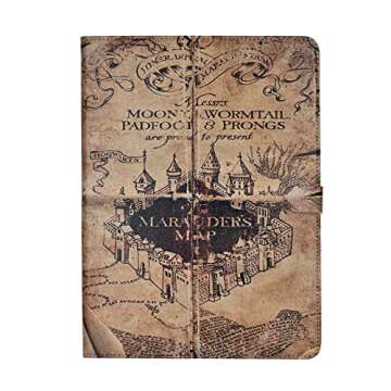 Case for iPad 6th/5th Generation 9.7 Inch 2018/2017 Release, Premium PU Leather Folding Stand Multiple Viewing Angles TPU Protective Cover, Magic Map Vintage