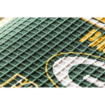 Team Sports America Evergreen NFL Green Bay Packers Embossed Door Mat - 30" W x 18" H Durable Non Slip Floormat for Football Fans