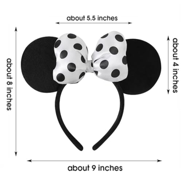 Charming 3D Mouse Ear Headband for Magical Adventures