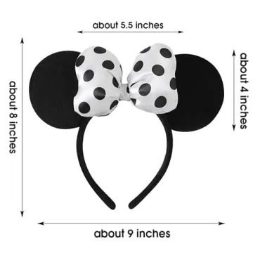 Charming 3D Mouse Ear Headband for Magical Adventures