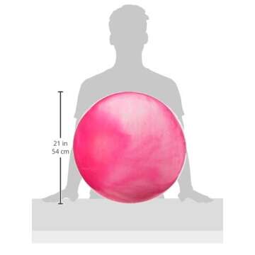 Black Mountain Products 2000lbs Static Strength Multi Colored Stability Ball