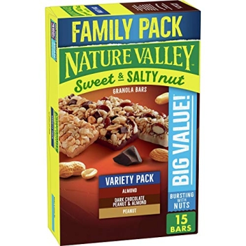 Nature Valley Sweet and Salty Granola Bars Variety Pack 15 Bars