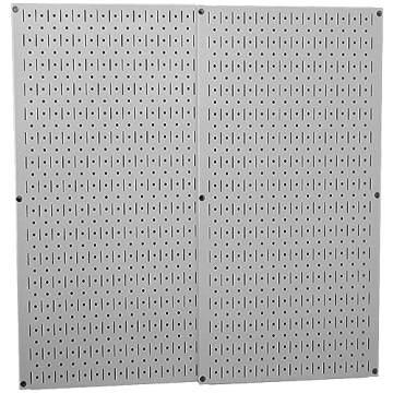 Wall Control 30-P-3232G Gray Metal Pegboard Pack for Easy Organization