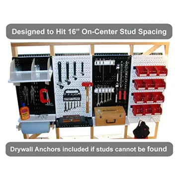 Wall Control Gray Metal Pegboard for Durable Storage Solutions