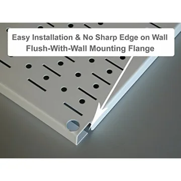 Wall Control Gray Metal Pegboard for Durable Storage Solutions