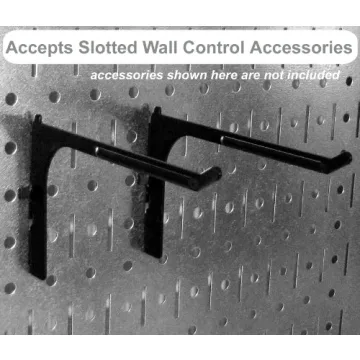Wall Control Gray Metal Pegboard for Durable Storage Solutions
