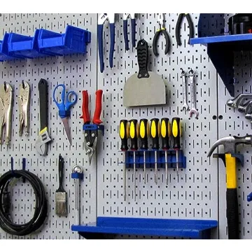 Wall Control Gray Metal Pegboard for Durable Storage Solutions