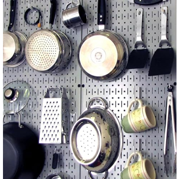 Wall Control Gray Metal Pegboard for Durable Storage Solutions