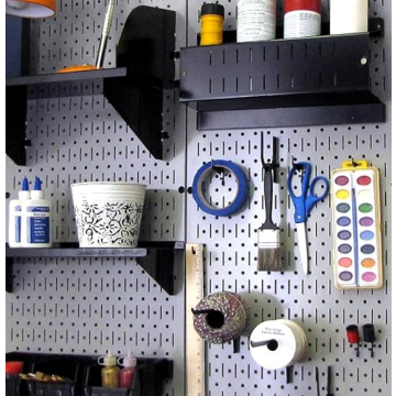Wall Control Gray Metal Pegboard for Durable Storage Solutions