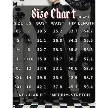 LANSHULAN Long Flare Sleeve Dress Lace Cutout Black Split Goth Vintage Dress Clothes