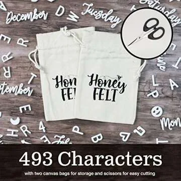 Felt Letter Board 10x10 with Attached Stand, 493 Changeable White Letters, Numbers & Emojis, Canvas Storage Bag, Wall Mount Hanger, Wood Oak Frame, Scissors | Home & Office Gifts, Letterboard (Pink)