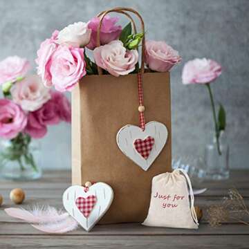 Tatuo 50 Pieces 4 x 6 Inches Muslin Cotton Drawstring Bags Canvas Linen Sachet Bag Reusable Empty Gift Pouch for Party Home Supplies