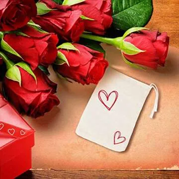 Tatuo 50 Pieces 4 x 6 Inches Muslin Cotton Drawstring Bags Canvas Linen Sachet Bag Reusable Empty Gift Pouch for Party Home Supplies