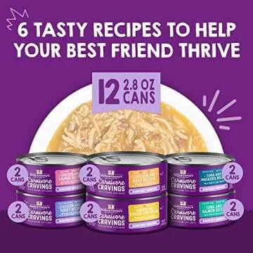Stella & Chewy’s Carnivore Cravings Savory Shreds Canned Wet Cat Food Variety Pack – (2.8 Ounce ...