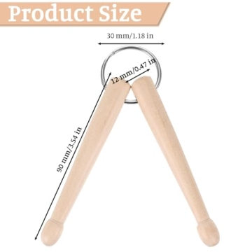 Mini Drumsticks Keychain - A Perfect Gift for Music Lovers