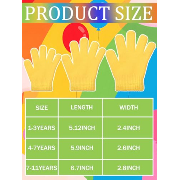 EBOOT Kids Gloves Full Fingers Knitted Mitten for Toddlers