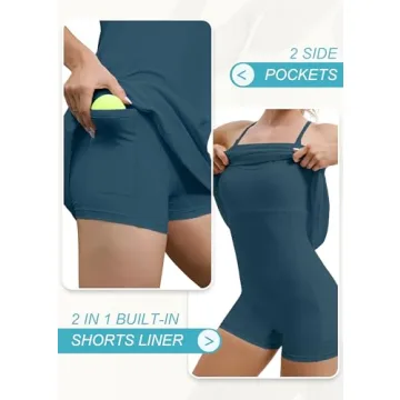 IUGA Tennis Dress for Women with Built-in Shorts