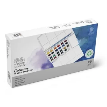 Winsor & Newton Cotman Watercolor Set, 24 Half Pans