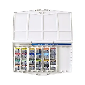 Winsor & Newton Cotman Watercolor Set, 24 Half Pans