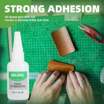 Jue-Fish Welding High-Strength Oily Glue - Ceramic Glue for Porcelain and Pottery Repair, Waterproof, No Smell, Temperature Resistant, for Shoes, Metal, Plastic, Wood, Leather, Glass, DIY, 2 Pack