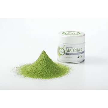 Aiya Organic Ceremonial Grade Matcha Powder - Premium Matcha Ceremonial Grade, Vibrant Jade Green Co...