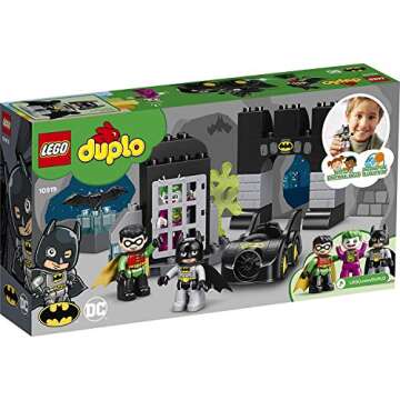LEGO DUPLO Batman Batcave 10919 Action Figure Toy for Toddlers; with Batman, Robin, The Joker and Th...
