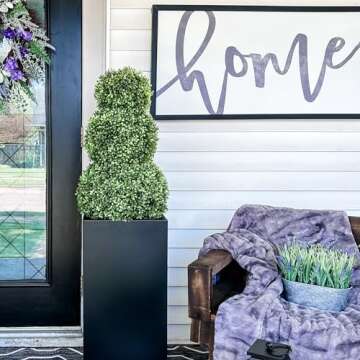 Haute Decor Adjustable Artificial Topiary - Includes 1 Artificial Topiary - Adjustable Configuration...