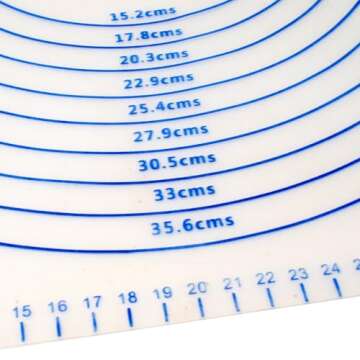 Norpro Silicone Pastry Mat with Measures, As Shown