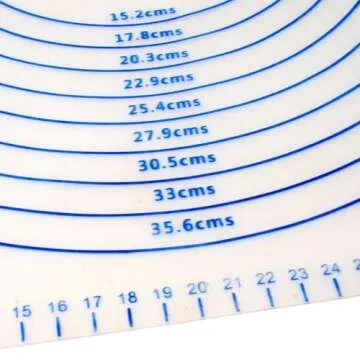 Norpro Silicone Pastry Mat with Measures, As Shown